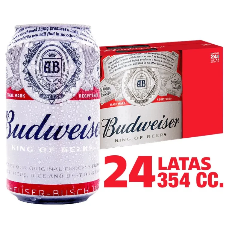 Cerveza Budweiser Pack 24 Latas de 354 cc