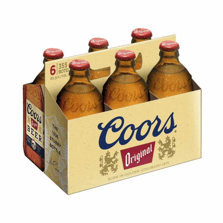 Cerveza Coors Original Pack 6 Botellas de 355 cc