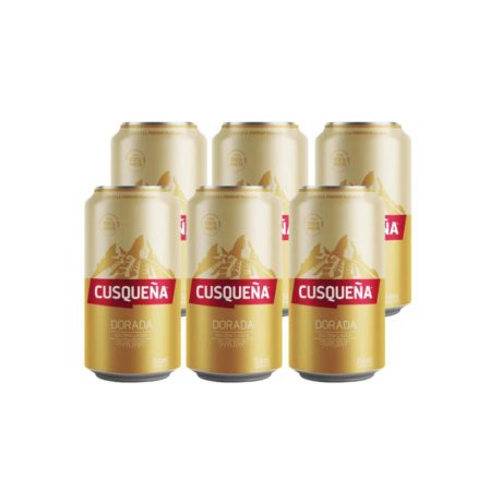 Cerveza Cusqueña Golden Lager Pack 6 Latas de 354 cc