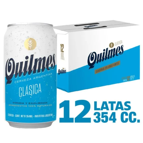 Cerveza Quilmes Clásica Pack 12 Latas de 354 cc