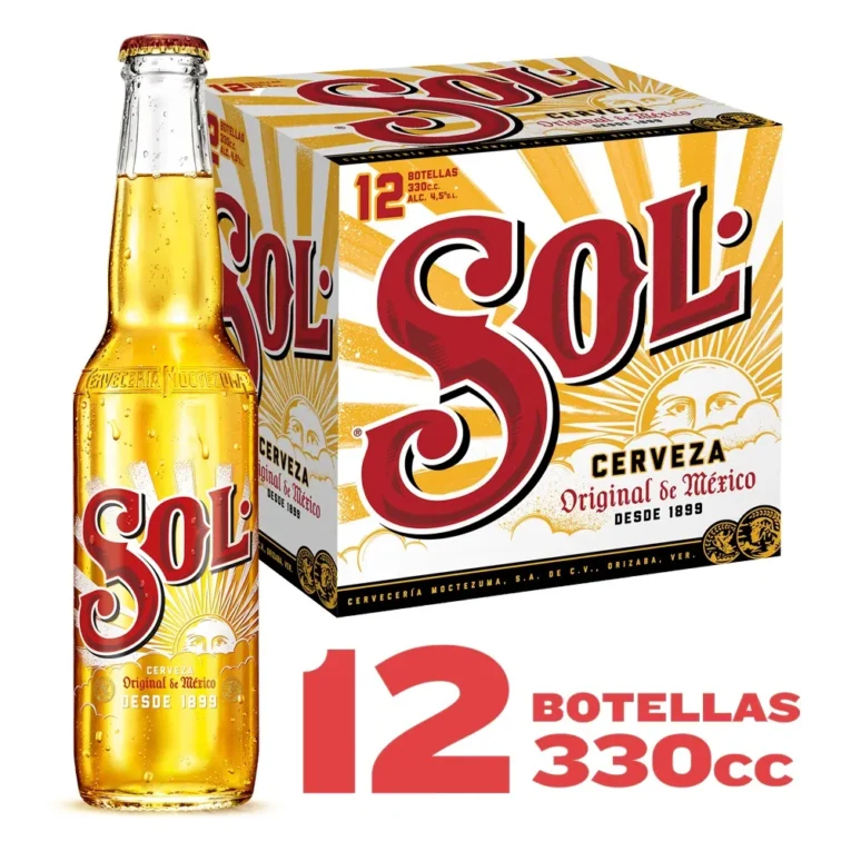 Cerveza Sol Pack 12 Botellas de 330 cc