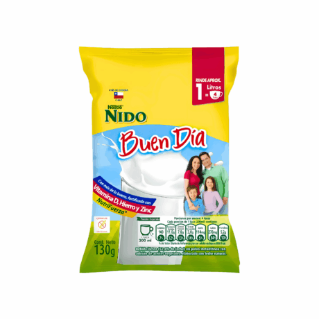 Leche en Polvo Nido Buen Día Manga 12 Unidades de 130 g