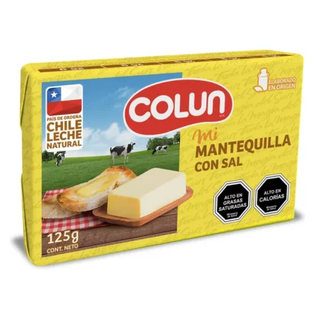 Mantequilla con Sal Colun Caja 30 Unidades de 125 g