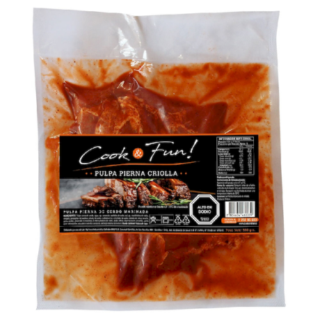 Pulpa Pierna de Cerdo Criolla al Vacío Cook & Fun 500g