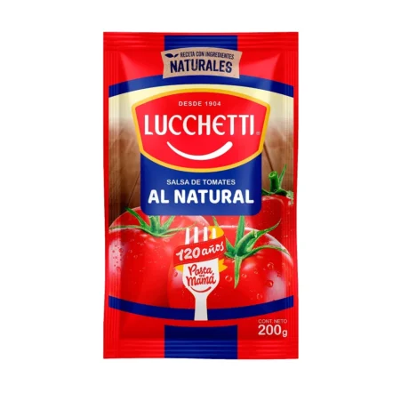 Salsa de Tomate Lucchetti Caja 36 Unidades de 200 g