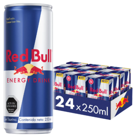 Pack Energética Red Bull 250 cc Mix de Sabores (24 Un.)